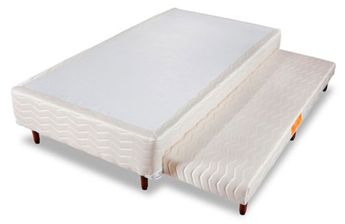 Bibox (Cama Auxiliar)  Solteiro Bege